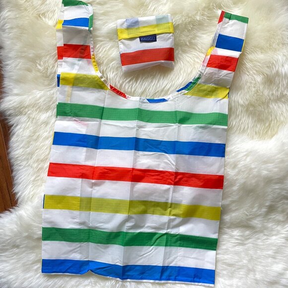 NWOT Standard Baggu - Rainbow stripe - Picture 6 of 6